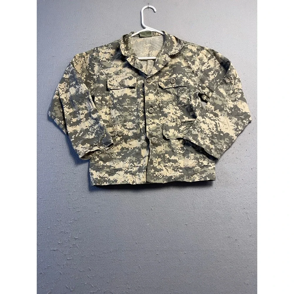 Unbranded Military Jacket Ripstop Digital Camo Green Tan Large Boys